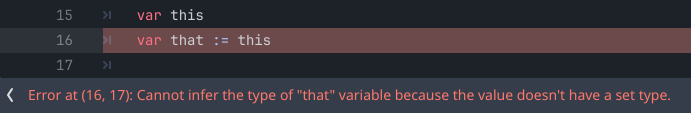 Cannot infer type error